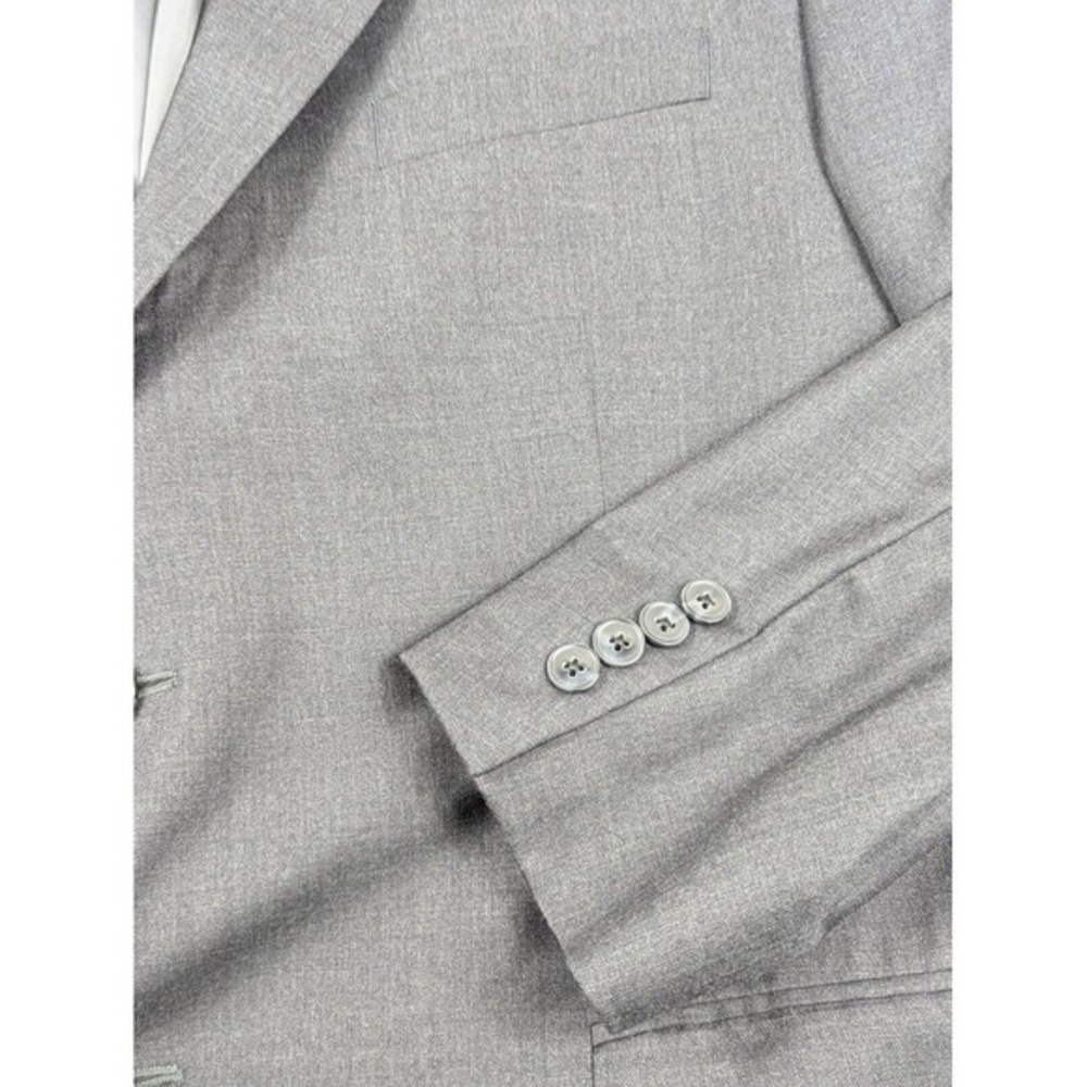 Peter Millar Gray Wool Blazer Size 48R Sport Coat Jacket Mens 2‎ Button - Picture 5 of 16